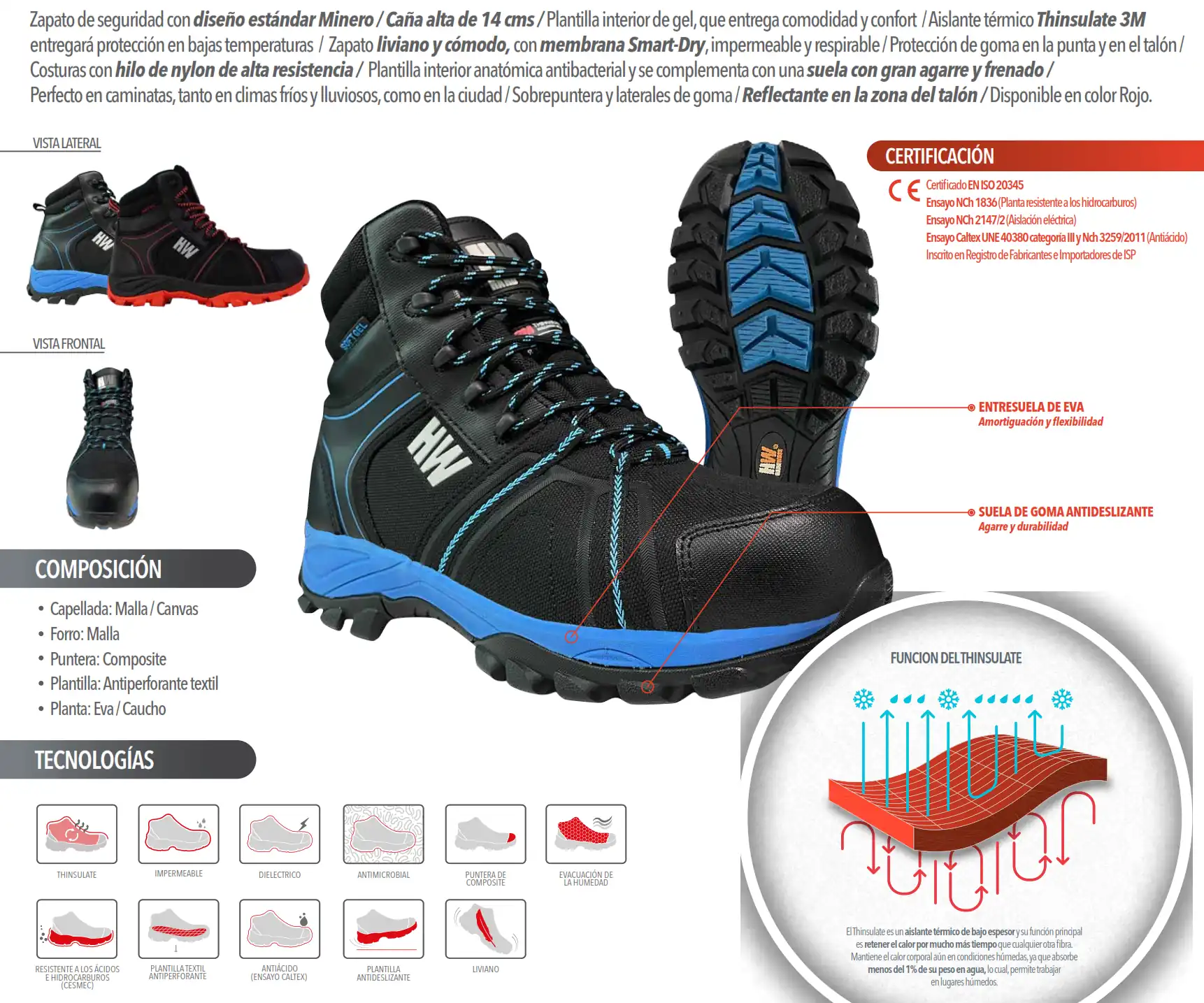 calzado seguridad hw bering high c/ thinsulate