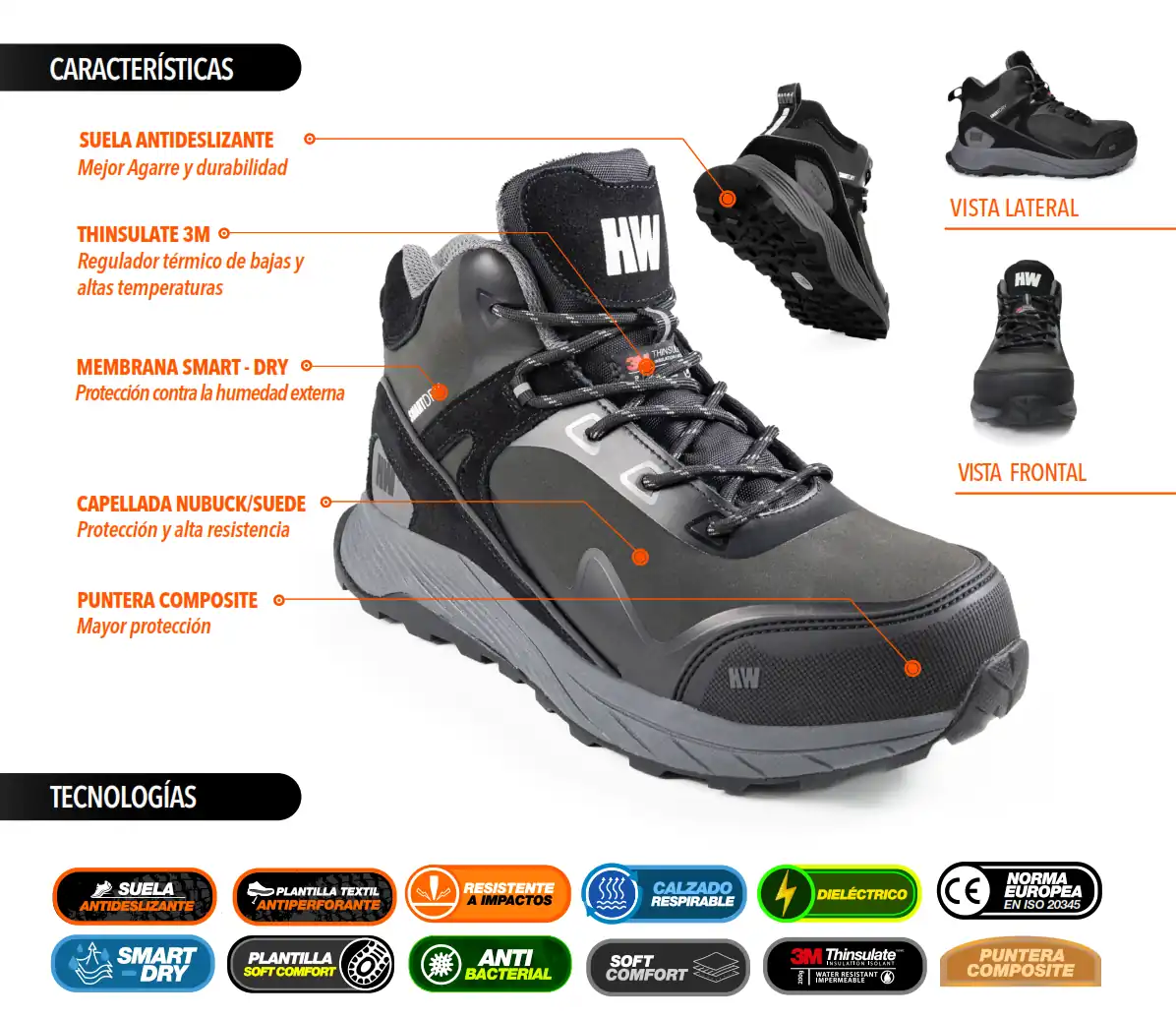 calzado seguridad hw magnus