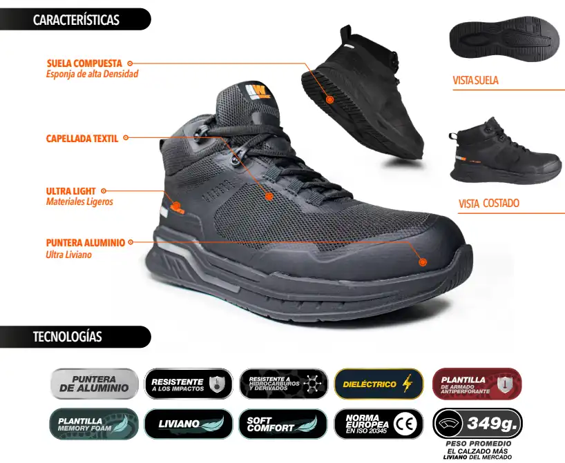 botin de seguridad hw feder