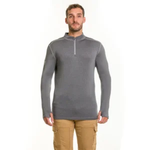 polera dry fit hw spx manga larga hombre carbon grey