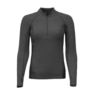 polera dry fit hw manga larga mujer dark grey
