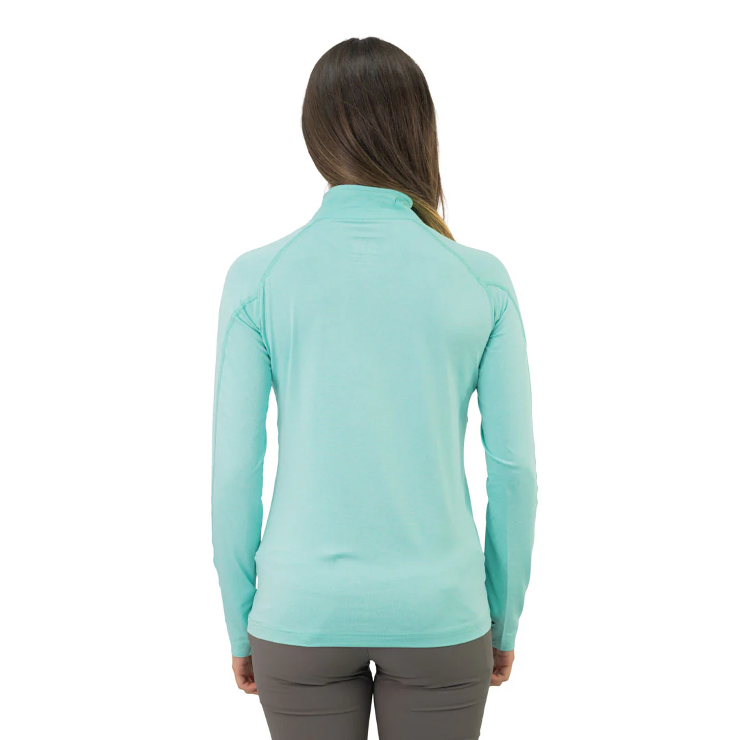 polera dry fit hw spx manga larga mujer aqua