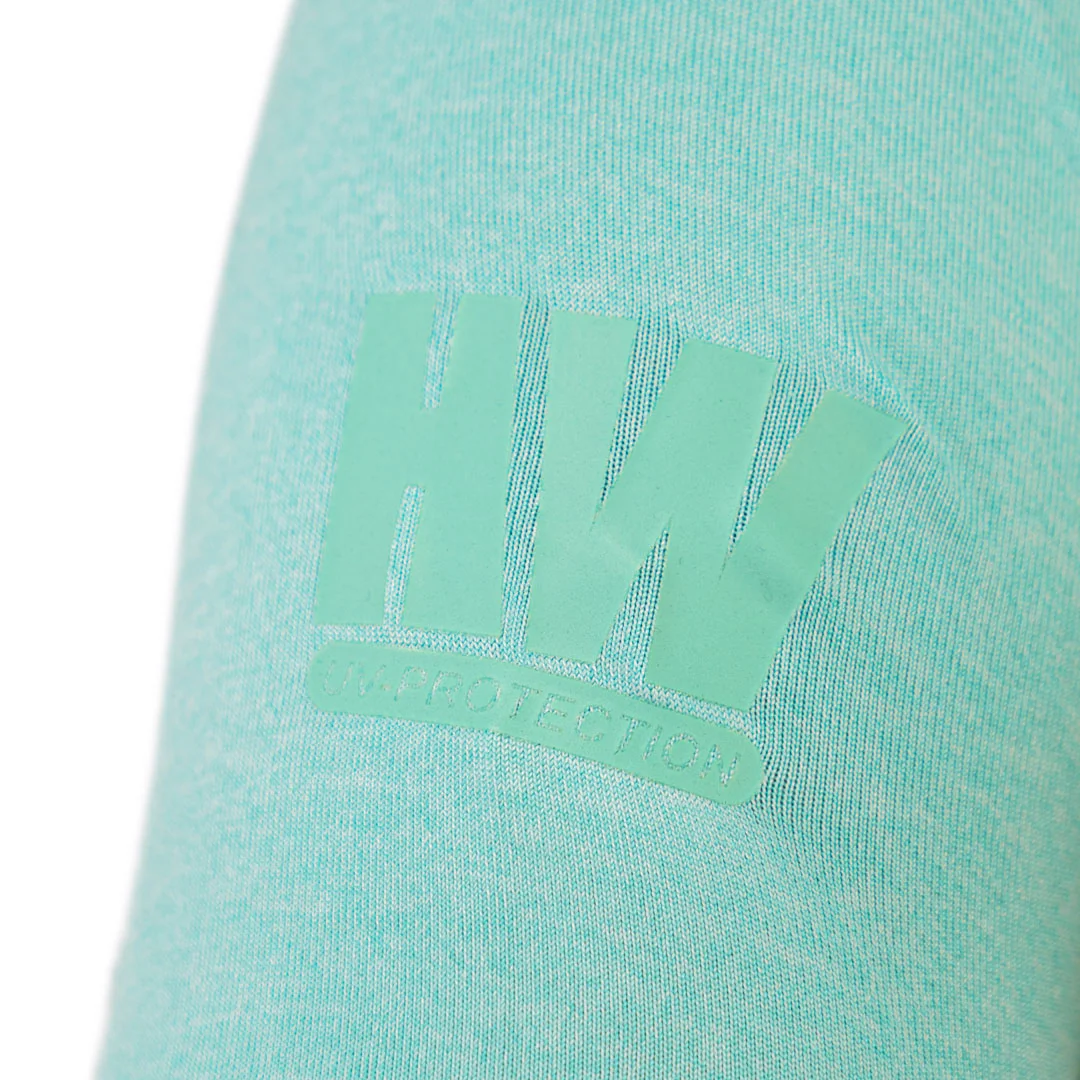 polera dry fit hw spx manga larga mujer aqua