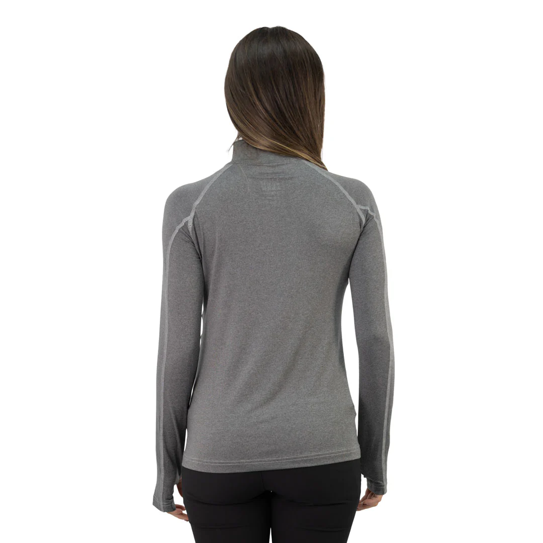 polera dry fit hw spx manga larga mujer carbon grey