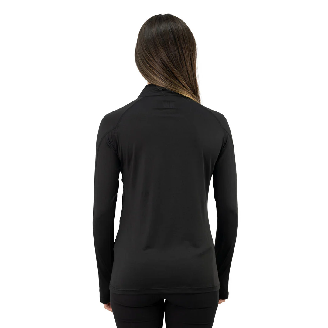 polera dry fit hw spx manga larga mujer black