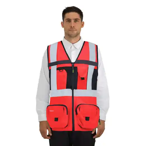 CHALECO GEOLOGO ALASKA XPERT HOMBRE ROJO