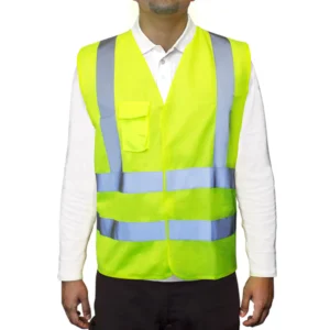 Chaleco Reflectivo 4 Cintas Certificado Clase II EN20471 (10 und.)