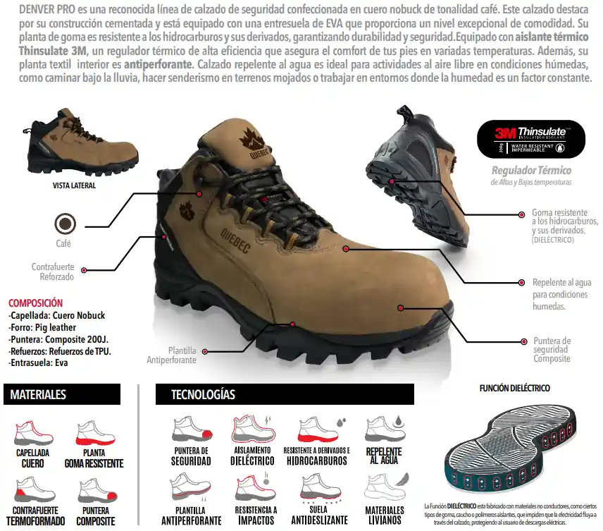 CALZADO DE SEGURIDAD QUEBEC DENVER PRO - Imagen 4