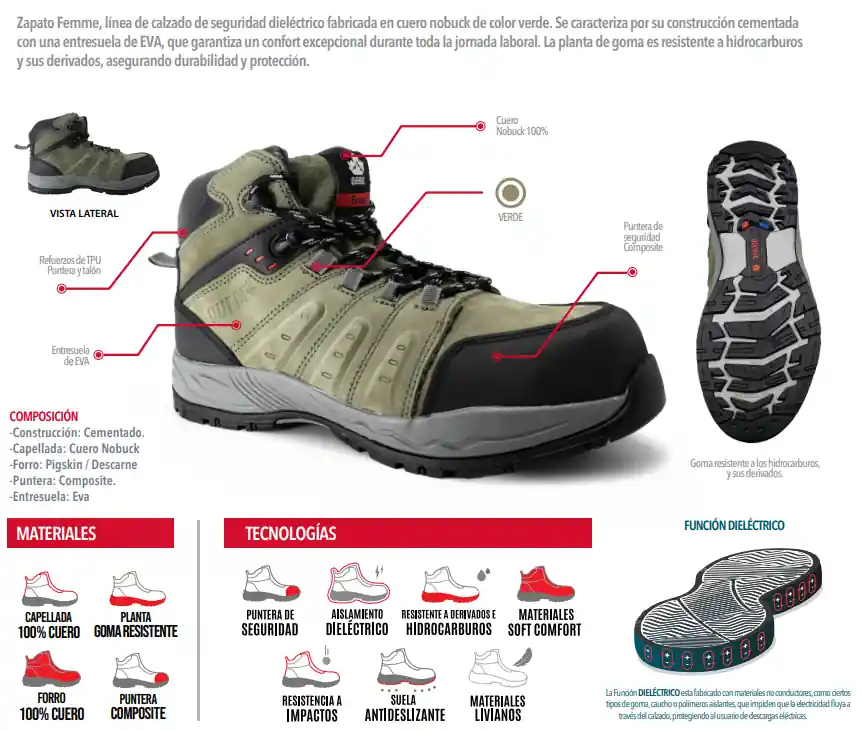 CALZADO SEGURIDAD QUEBEC FEMME - Imagen 4