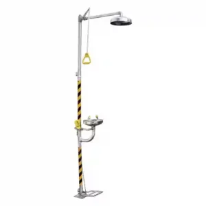 DUCHA LAVA OJOS INOX 316 CON PEDAL (BD-550A)