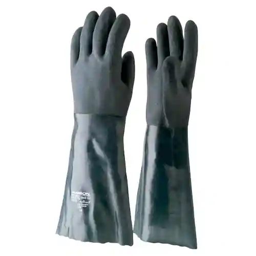 GUANTE PVC VERDE RUGSON 18" – Pack 10 und.