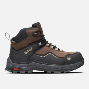 ZAPATO SEGURIDAD LIPPI PRO WORK HOMBRE ATMOS MID CAFÉ OSCURO