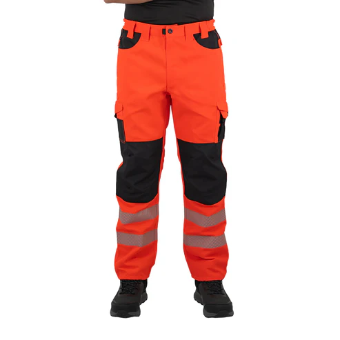 PANTALON CARGO HW DAKOTA ROJO FLUOR