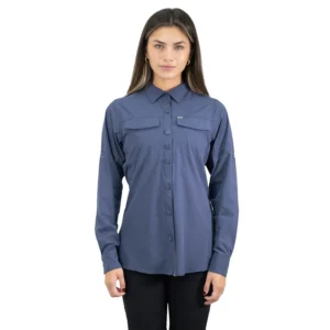 CAMISA HW ANTAKARI SPANDEX AZUL MUJER