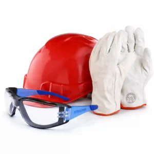 Pack Obra Express | 12 Cascos + Guantes + Lentes de Protección