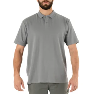 Polera Cooldry Quebec Manga Corta Gris