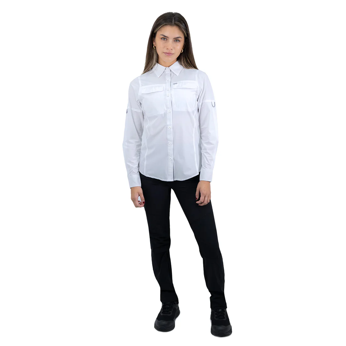 CAMISA HW ANTAKARI SPANDEX BLANCA MUJER - Imagen 4