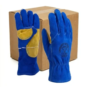 GUANTE SOLDADOR AZUL CON KEVLAR 15 – Pack 60 und.