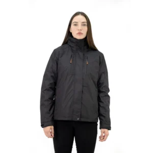 PARKA DESMONTABLE QUEBEC OTTAWA 3 EN 1 MUJER NEGRO