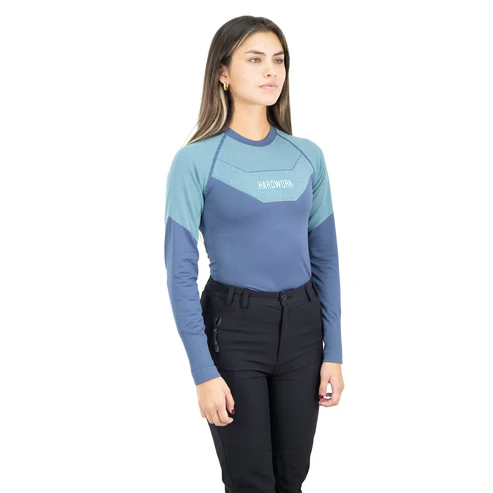 PRIMERA CAPA HW ECOOPER CAMISETA MUJER BLUE - Imagen 2