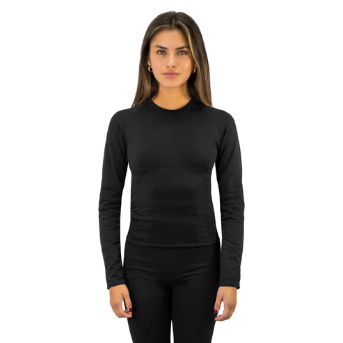 PRIMERA CAPA HW PATAGONIA SPANDEX NEGRO CAMISETA MUJER