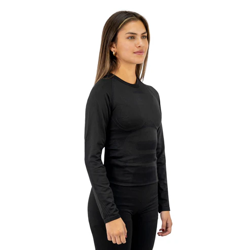 PRIMERA CAPA HW PATAGONIA SPANDEX NEGRO CAMISETA MUJER - Imagen 2
