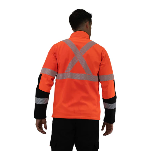 CHAQUETA SOFTSHELL HW OKLAN ROJO FLUOR - Imagen 4