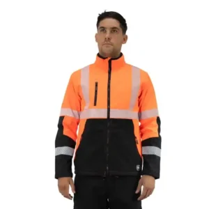 CHAQUETA SOFTSHELL HW OKLAN ROJO FLUOR