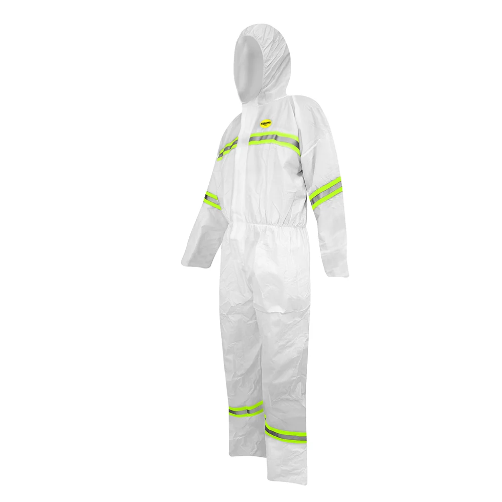 BUZO DESECHABLE STEELPRO 7715 BLANCO DIA/NOCHE – Pack 25 und. - Imagen 2
